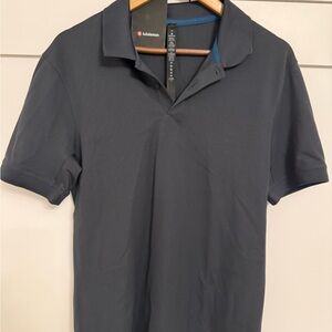 lululemon tech pique polo navy blue